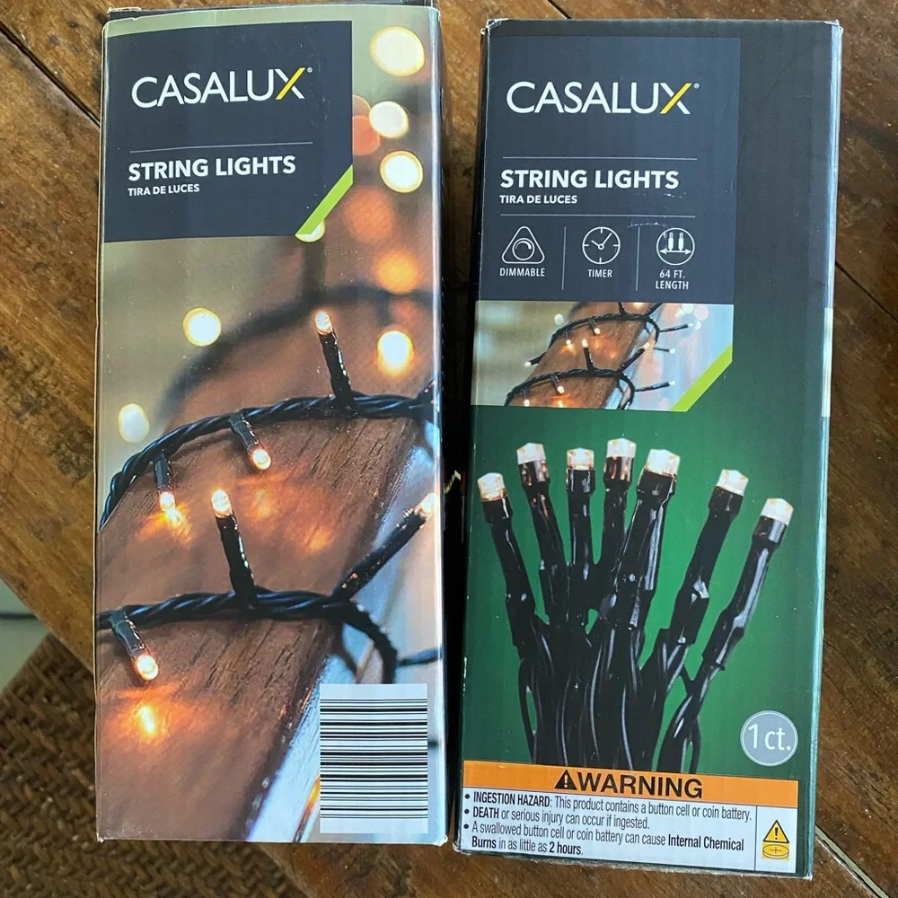 NWT🔥Casalux String Lights with ProDec Patio Light Clips