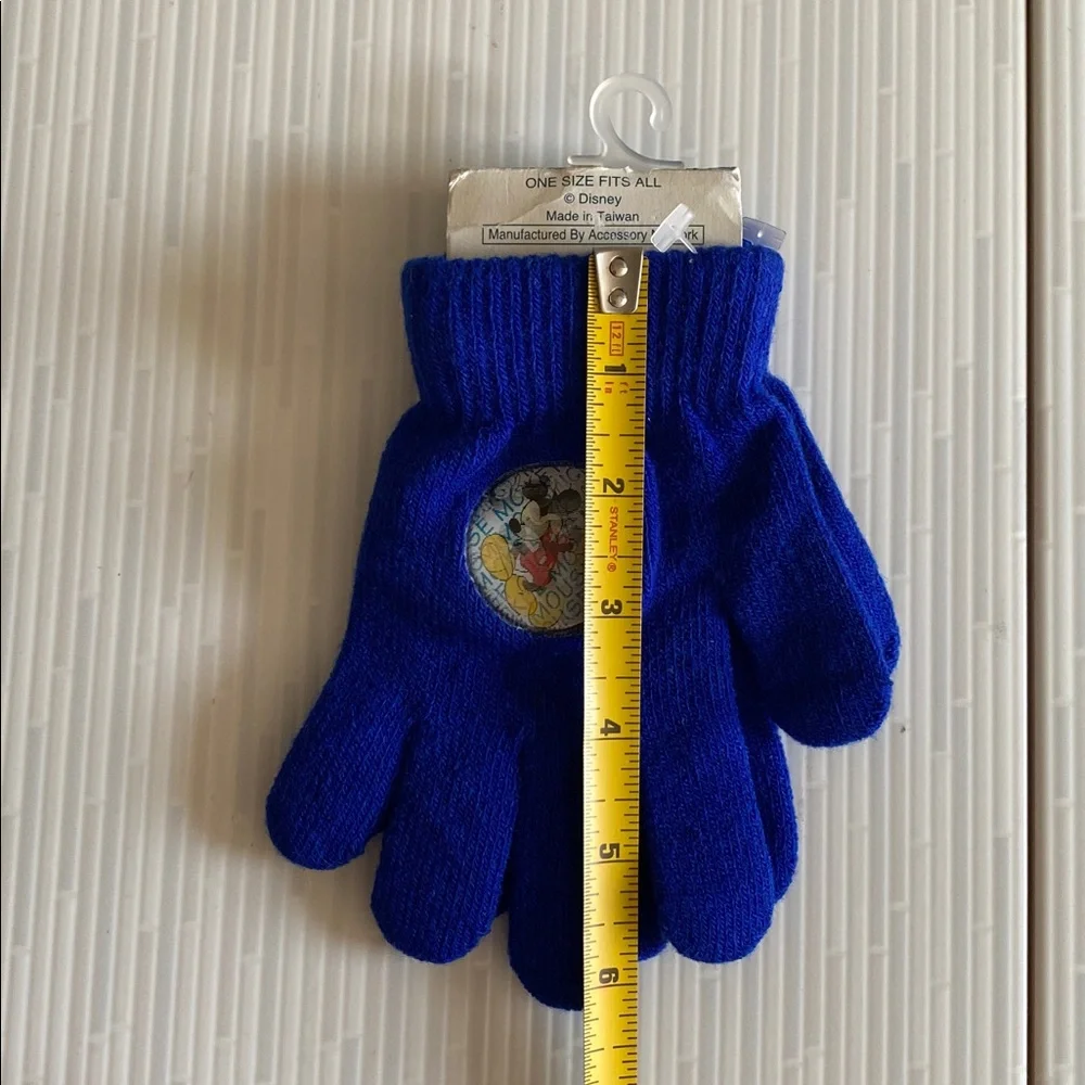 Mickey Mouse Mittens Gloves Disney Kids Youth Blue Unlimited Magic Hologram NEW