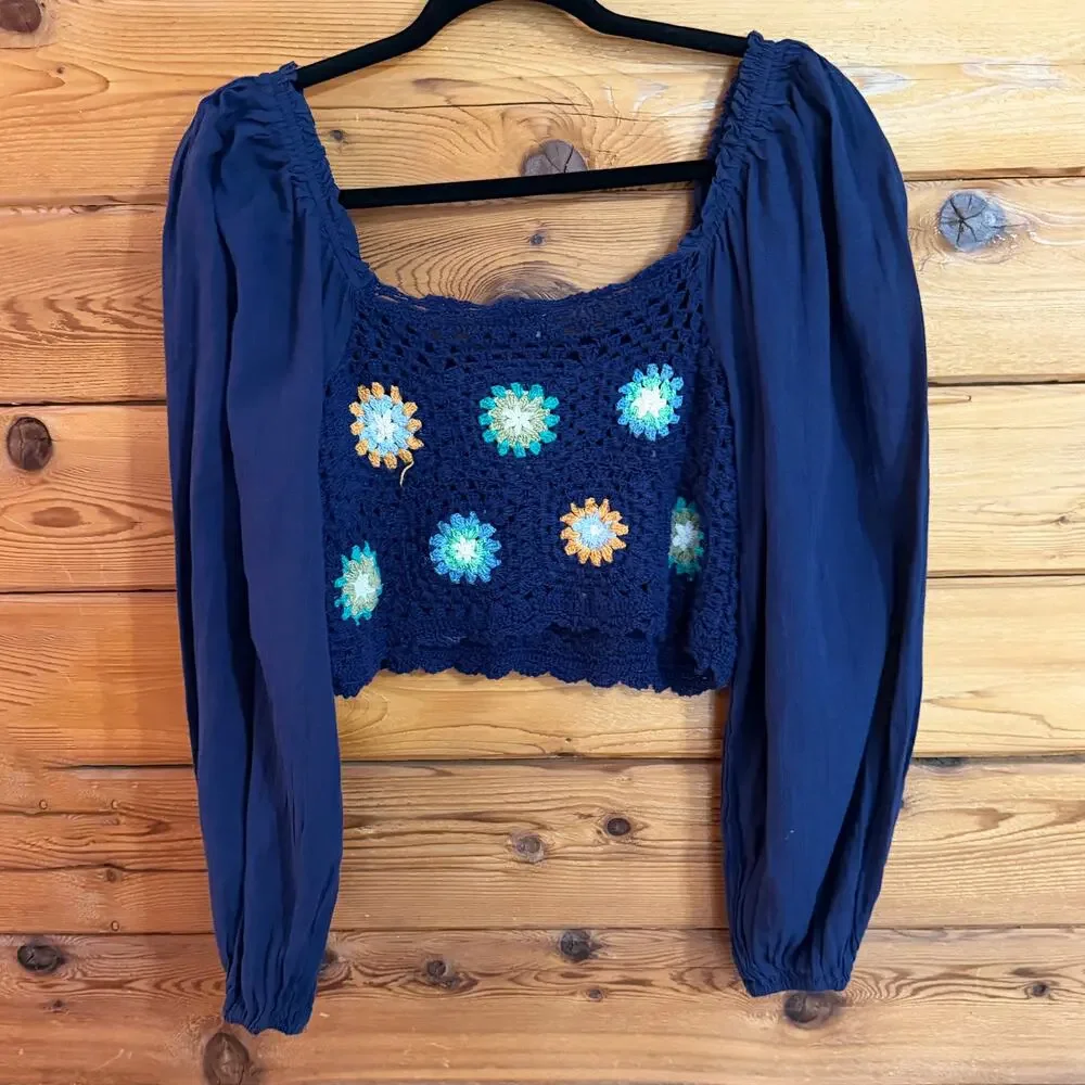 aerie crochet crop