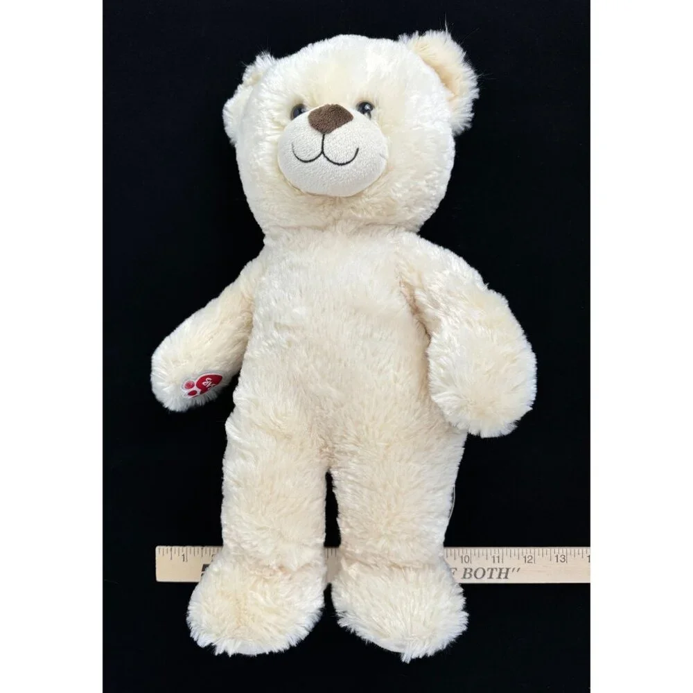 Build A Bear Workshop Lil Buttercream Cub Teddy Bear Plush Soft Cuddly Off-White