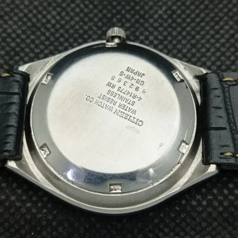 Vintage 1994 Citizen Automatic Mens Silver Watch W/daydate & Gold accents