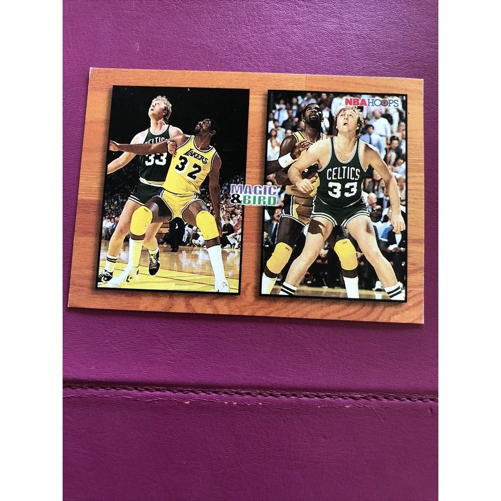 Vintage NBA Hoops Skybox Magic Johnson And Larry Bird INSERT Magic & Bird #MB1