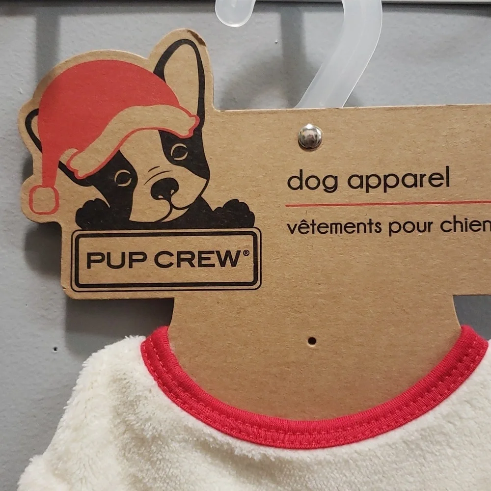 Pup Crew Large Winter Plush Cozy Dog Apparel