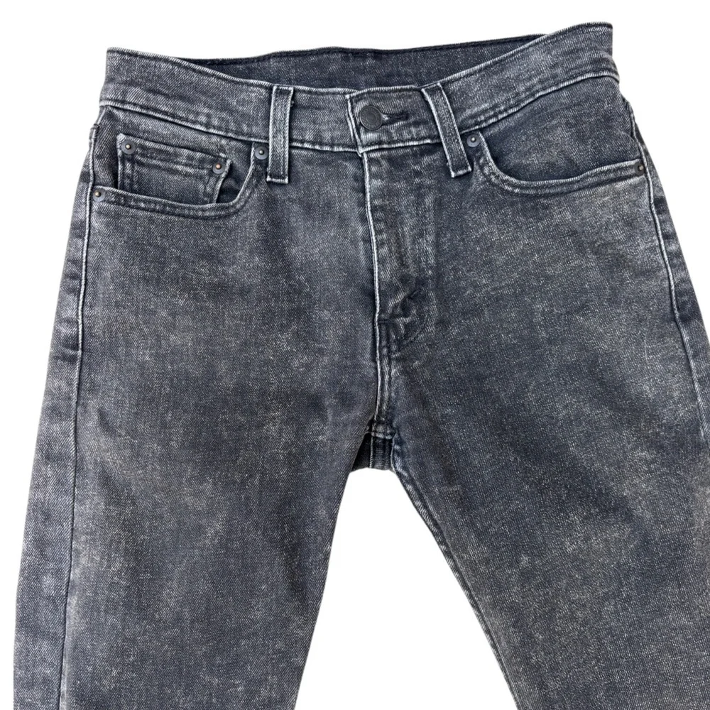 Levi’s 512 Men’s 28W 30L Slim Taper Fit Stretch Black Stone Washes Jeans