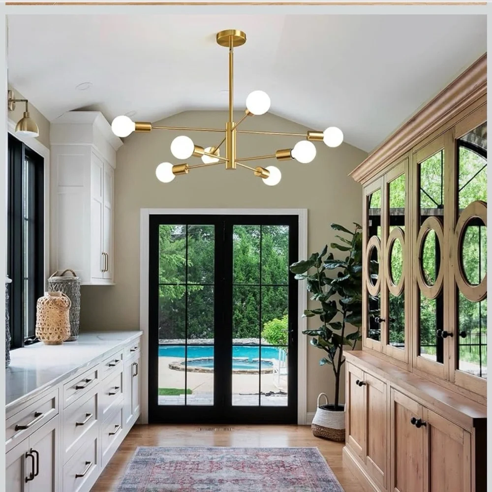 Modern Gold Chandelier