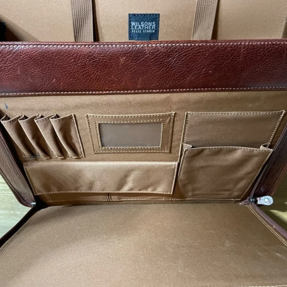 Wilson's Leather Rich Brown Men's Bag