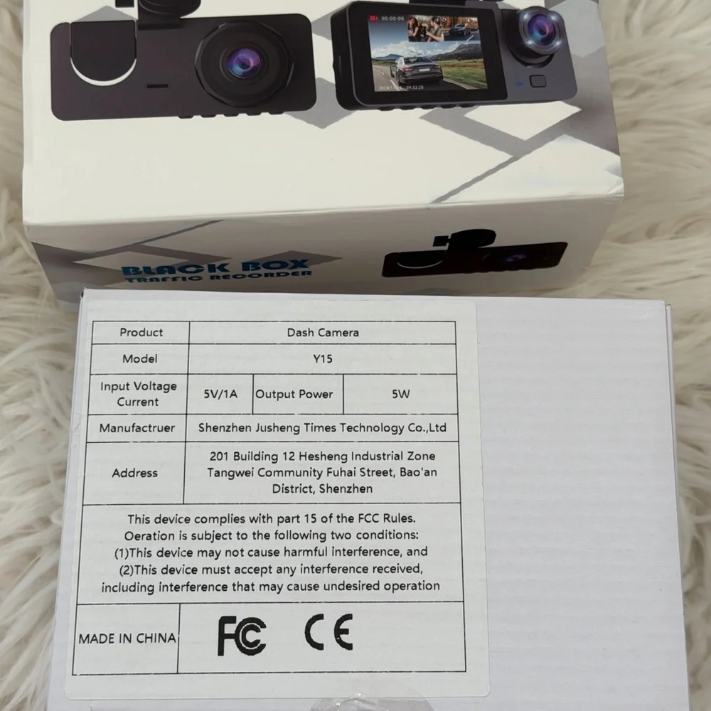 Black Box Traffic Recorder Dash Cam with Screen BNIB