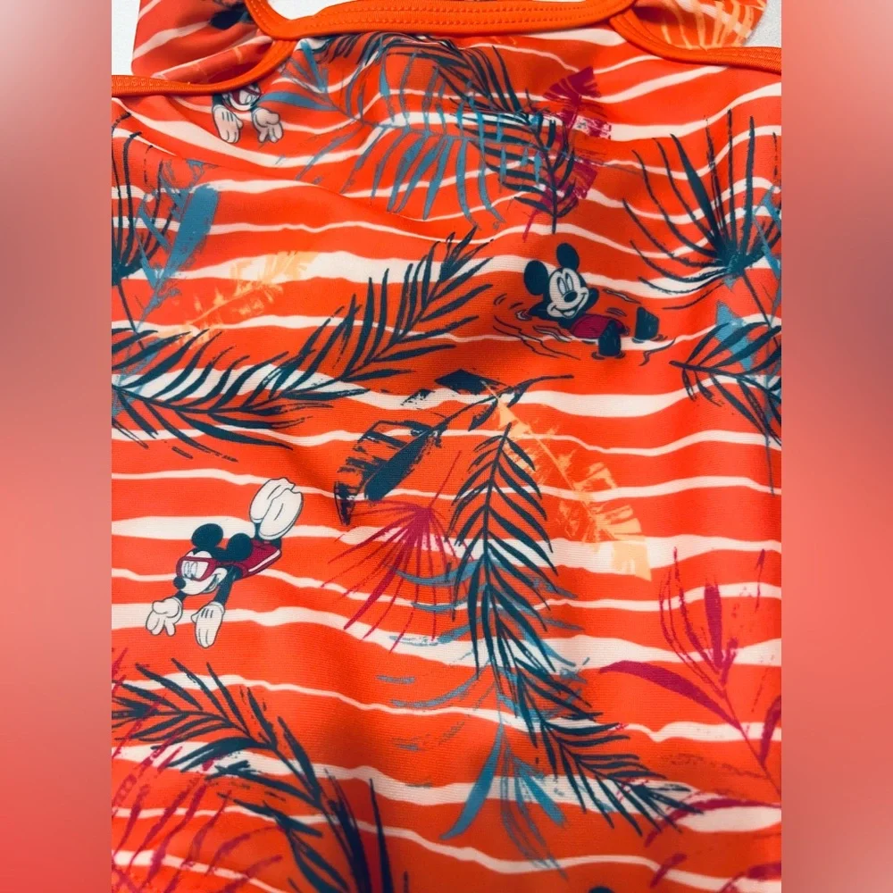 Disney Creamsicle Colored Mickey Mouse Swimsuit