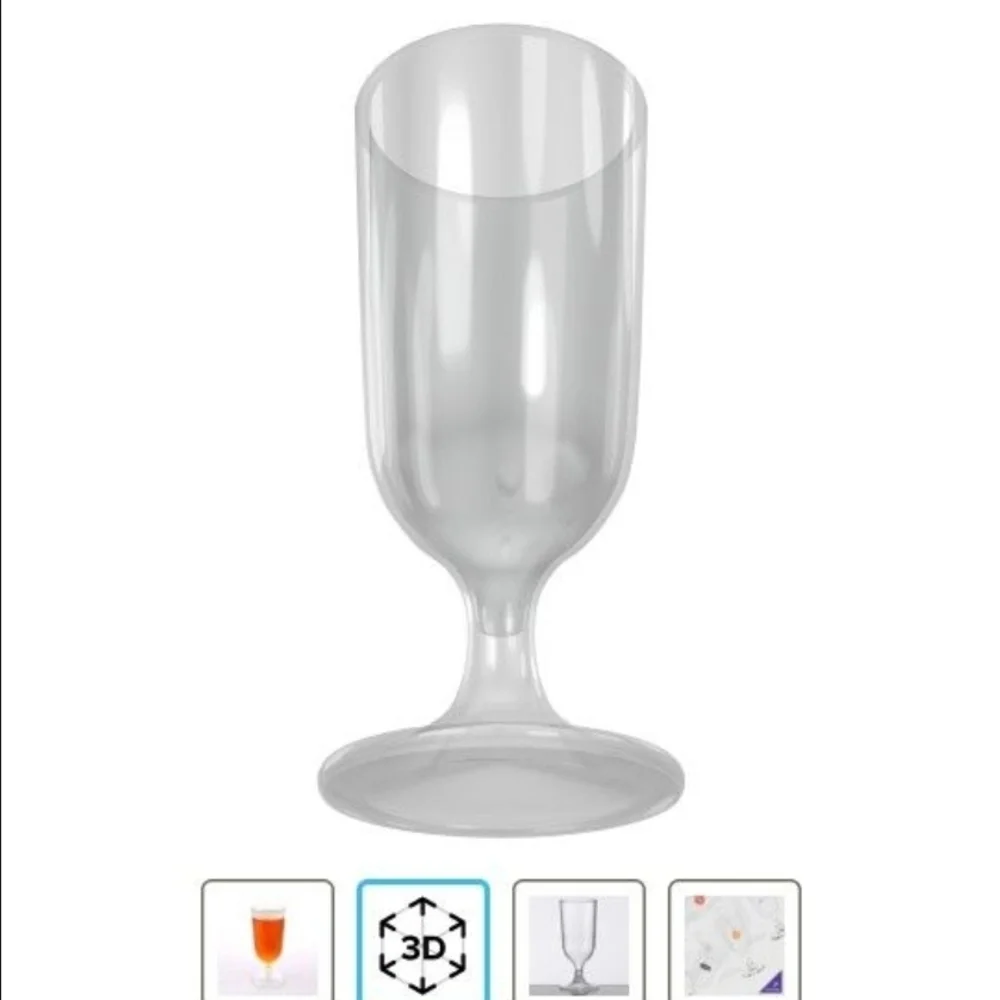 12 Plastic Water Goblet 10oz Tableware Set $12/case