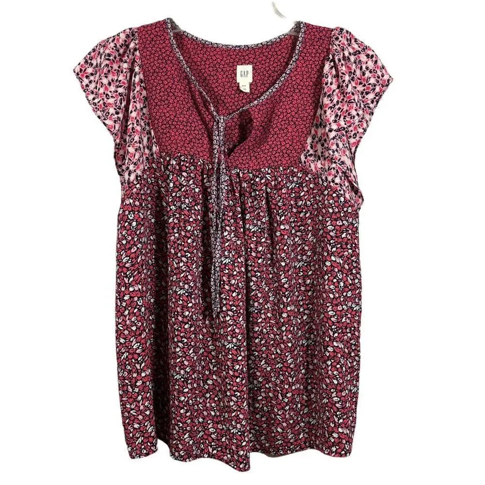 Gap Cap Sleeve Pullover Blouse