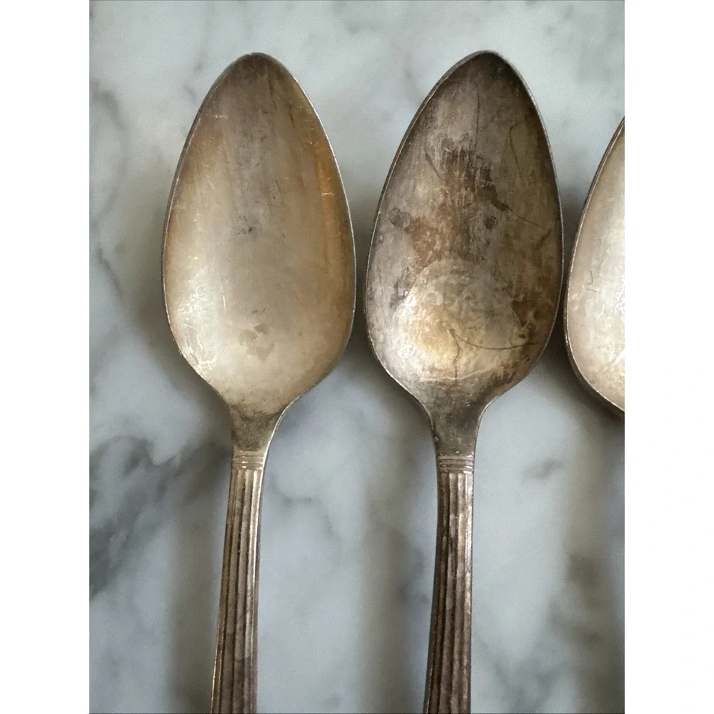 Oneida Community CORONATION Teaspoons Spoons Silverplate Set Of 6