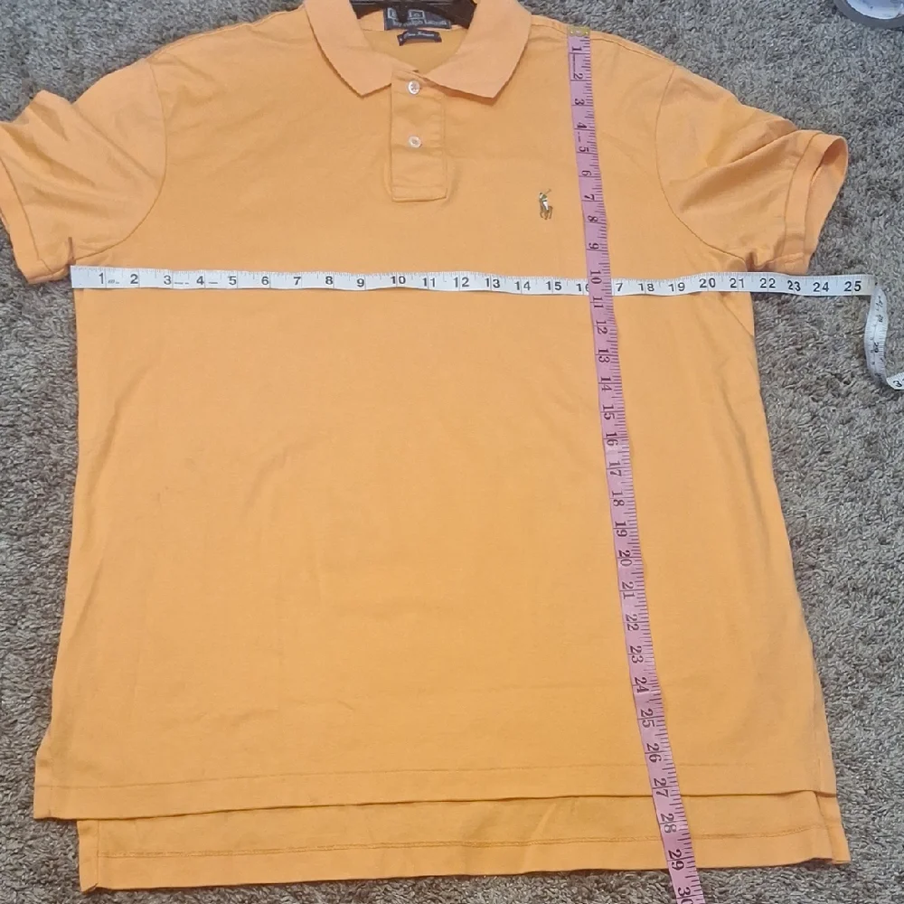 Polo by Ralph Lauren Peach Orange Pima Cotton Polo Shirt-L