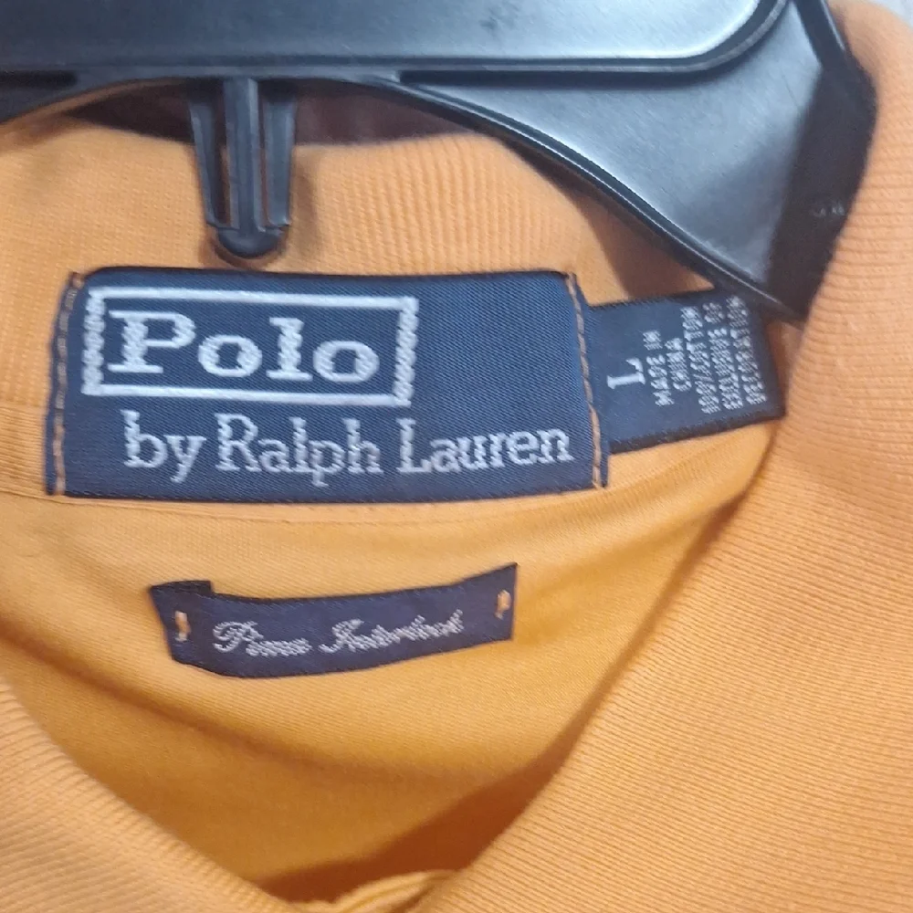 Polo by Ralph Lauren Peach Orange Pima Cotton Polo Shirt-L