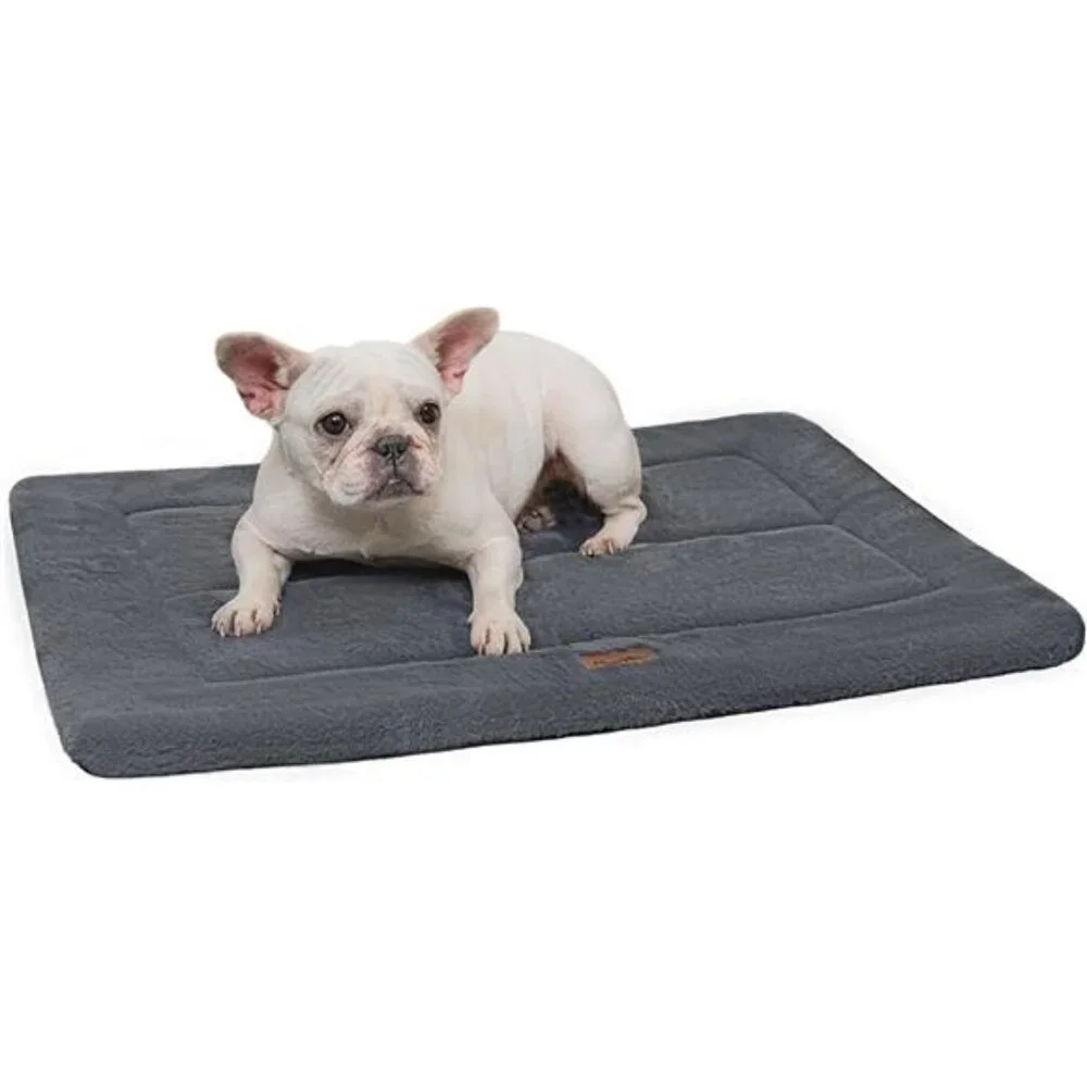 Washable Dog Bed for Size Dogs, Reversible Foam Floor Dog Mat, 29x21,