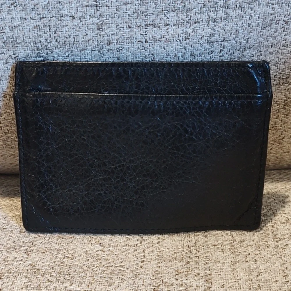 Balenciaga •Leather Card Holder/Case•Black•Used