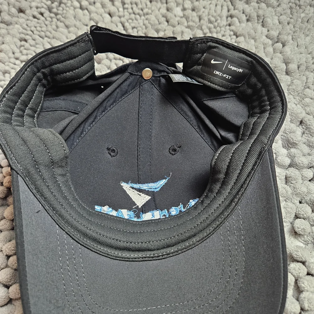 Nike Legacy91 Dri-FIT Black Adjustable Hat Flight Lease Logo