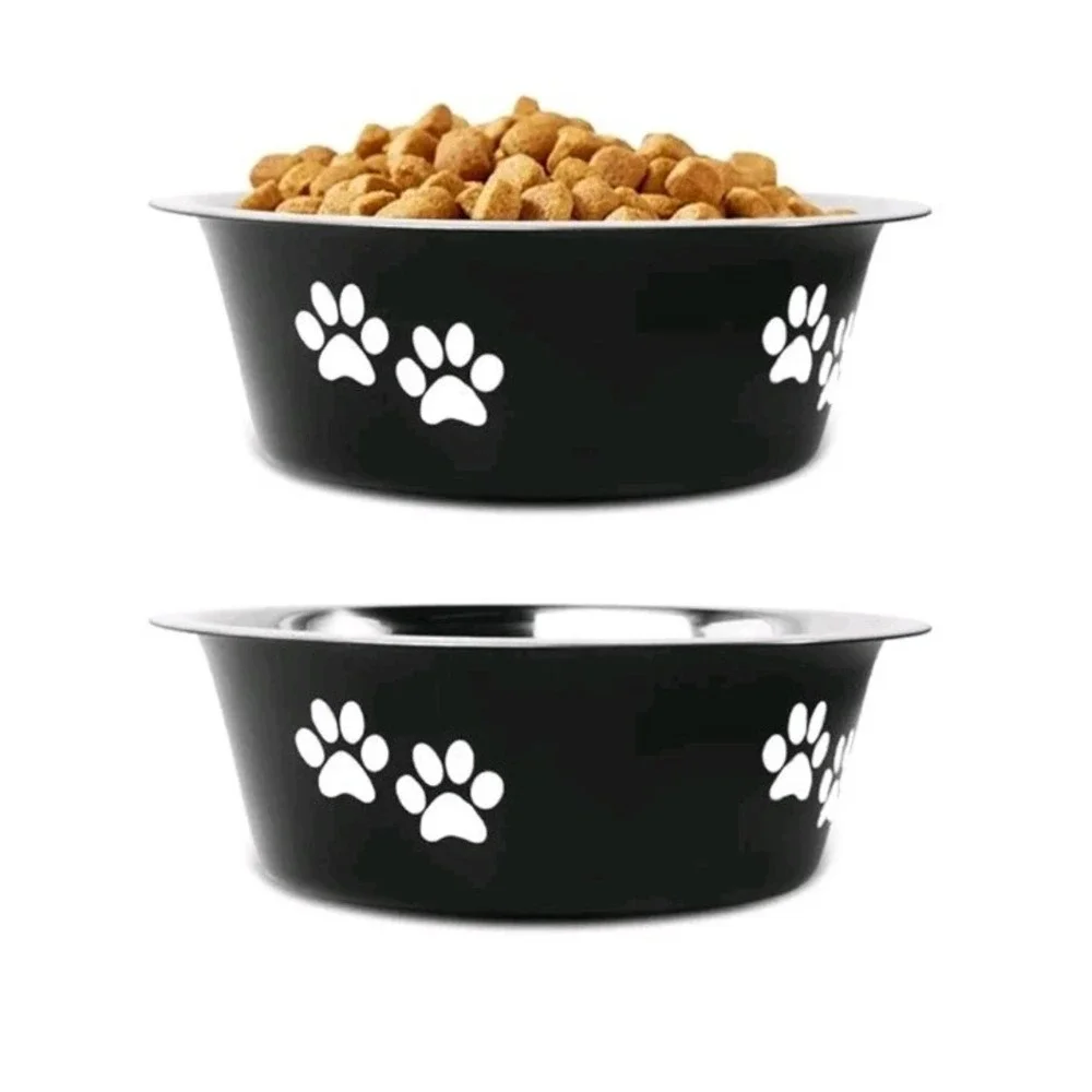 Stainless Steel Dog Dishes, 6.6 Cups, Raised Pet Feeder With Non Slip Bottom