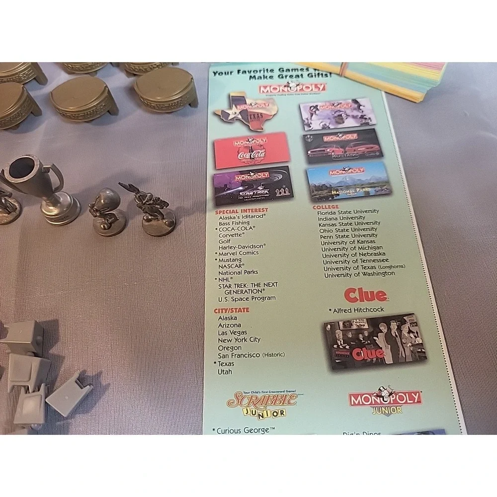 1999 Looney Tunes Monopoly Official Classic Cartoon Limited Edition Vtg