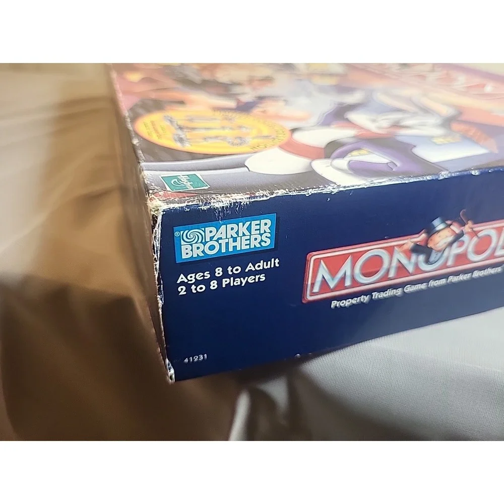 1999 Looney Tunes Monopoly Official Classic Cartoon Limited Edition Vtg