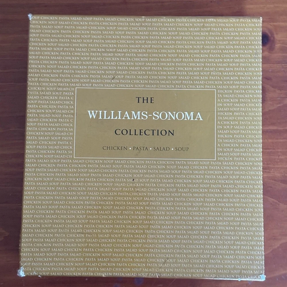 Williams Sonoma Recipe Book Set - Green, Cream, Brown Covers
