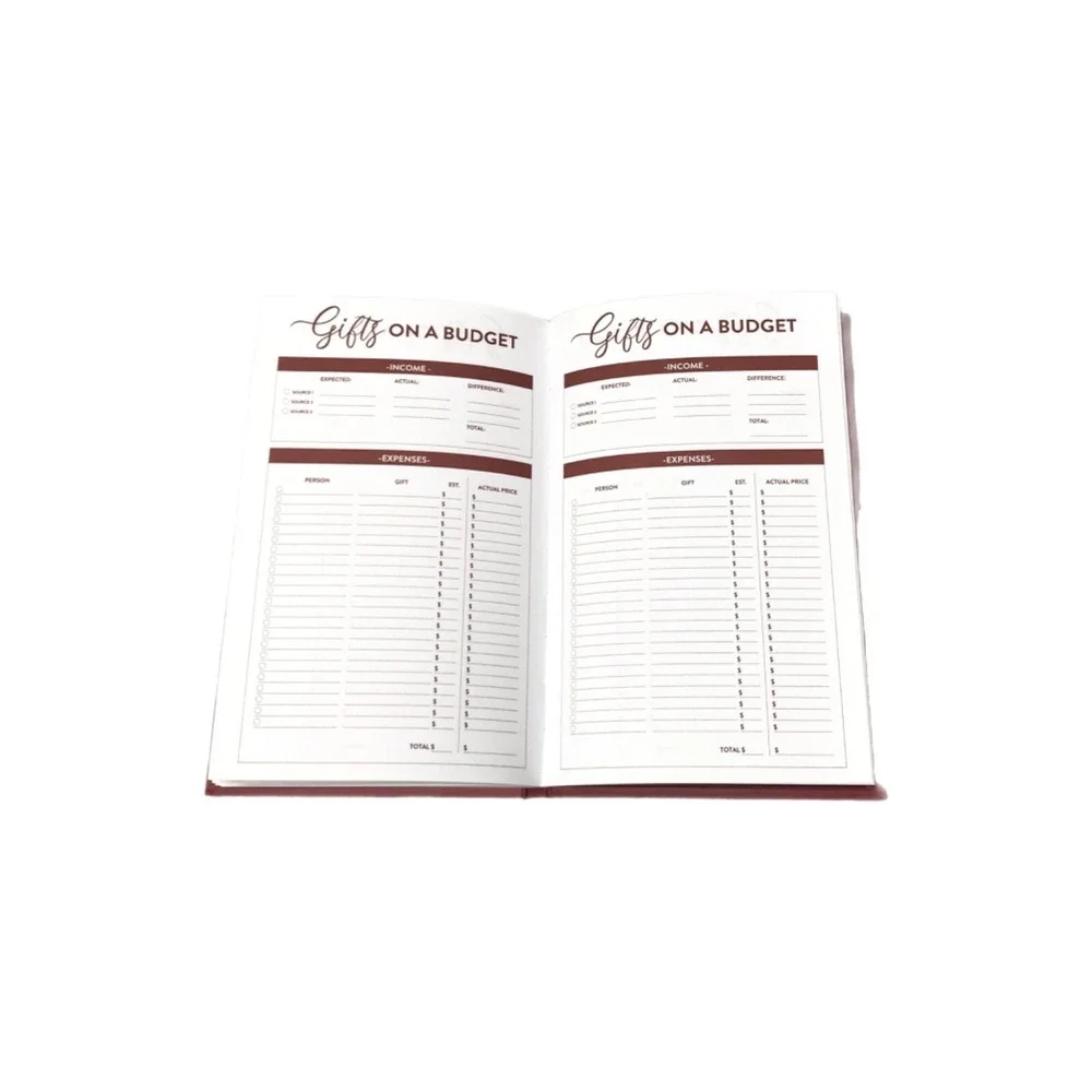 8 Piece Holiday Budget Planner Bundle Recipe Cards Cookie Exchange Label Sticker