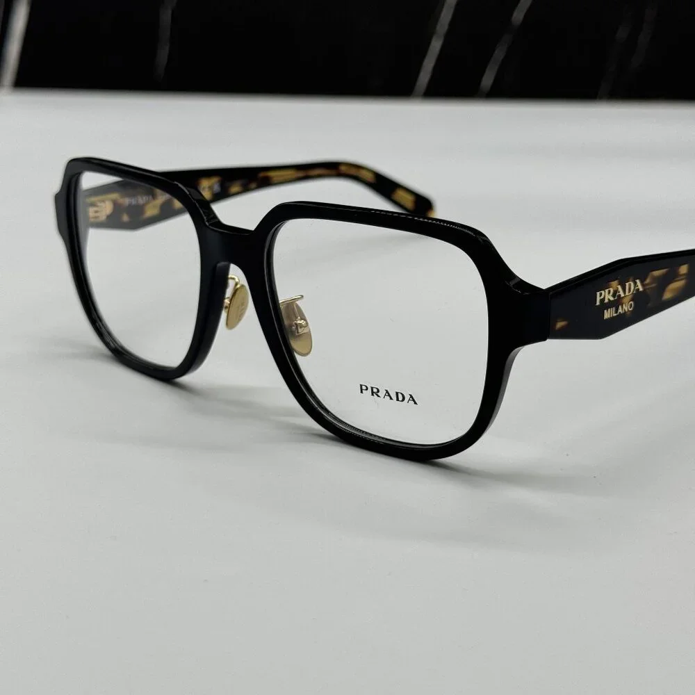 NEW PRADA PRB07VD 3891O1 WOMEN BLACK/HAVANA EYEGLASSES VPR B07D 3891O1