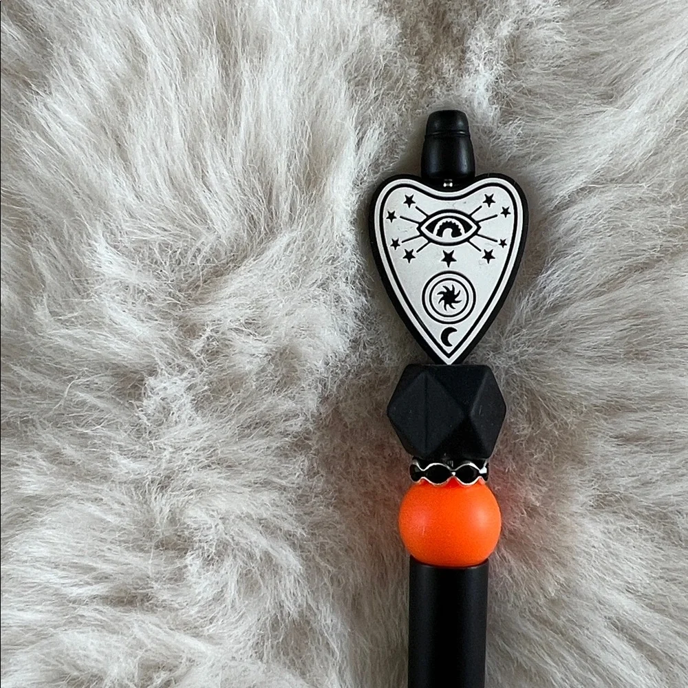 Black and Orange Decorative Pen