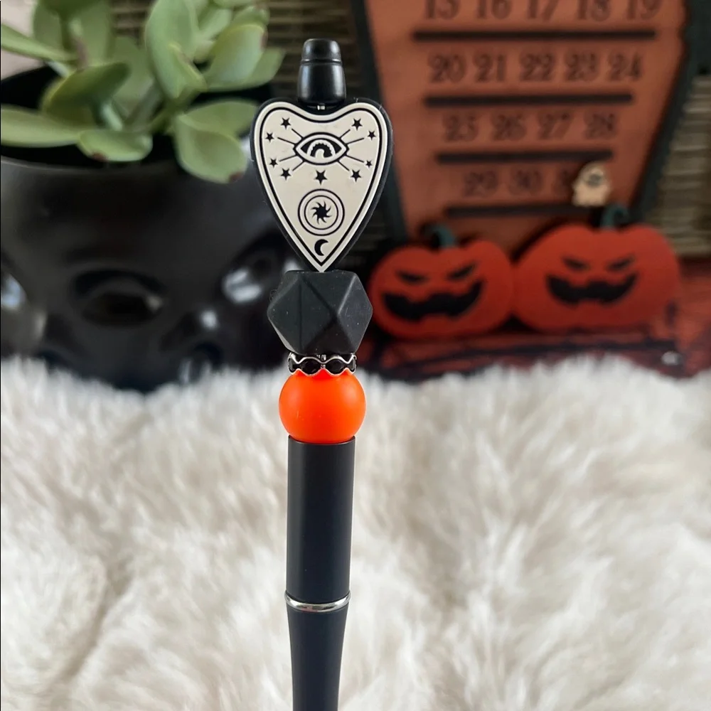 Black and Orange Decorative Pen