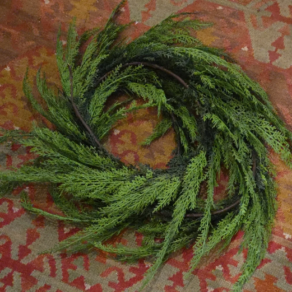 TERRAIN 9 ft. Faux Cedar Garland