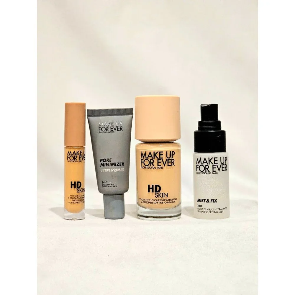 New 4 pcs Make Up forever foundation routine