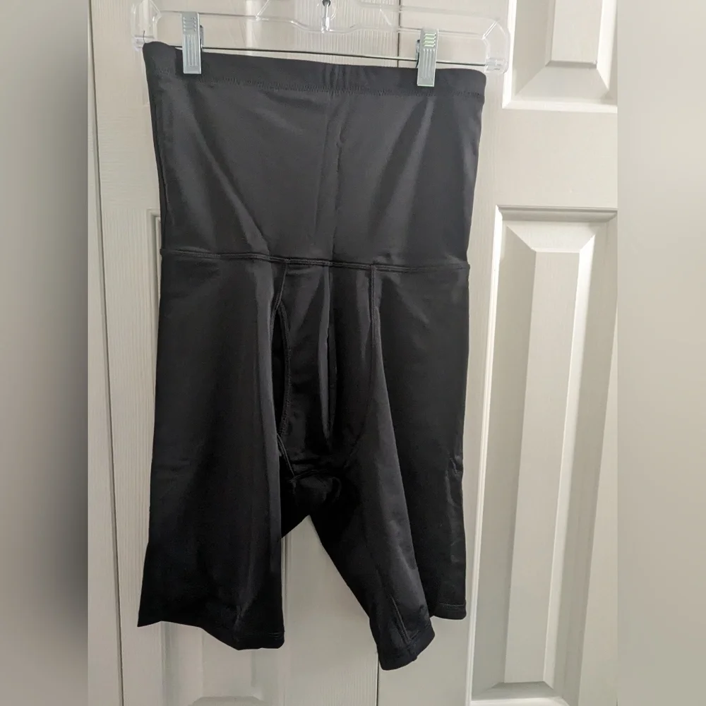 Men High Waisted Boxer Shorts Without  Pad Black SZ L NEW.