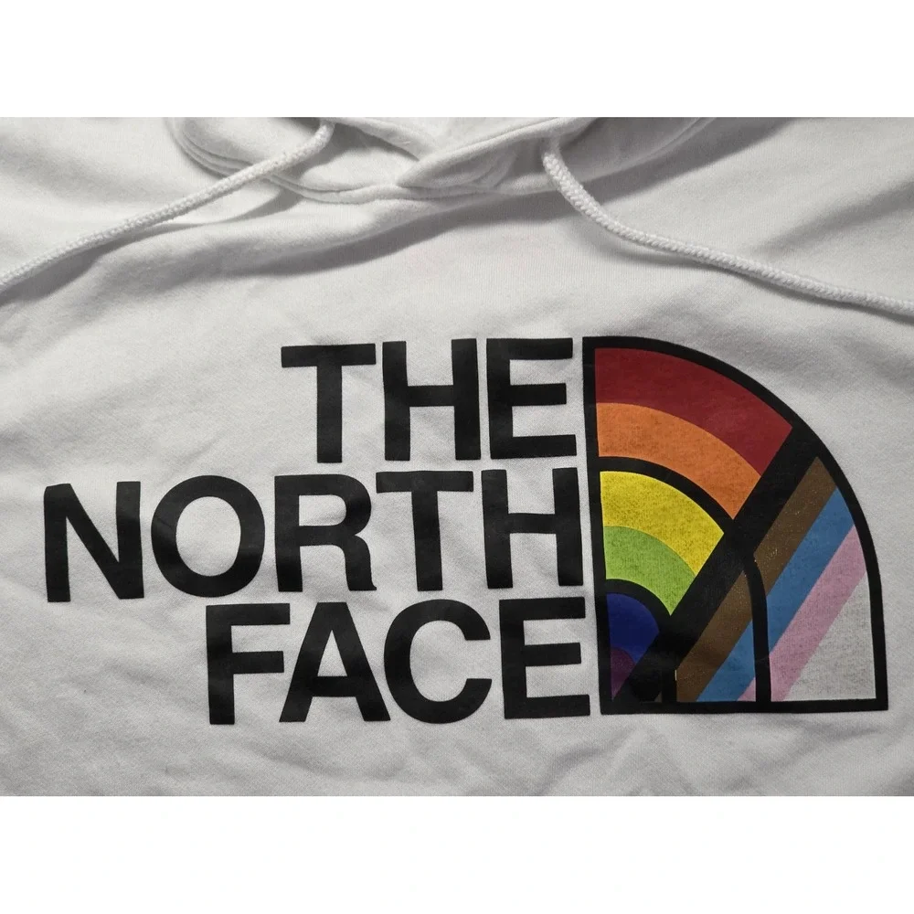 The North Face Mens Size M White Long Sleeve Pullover Hoodie‎