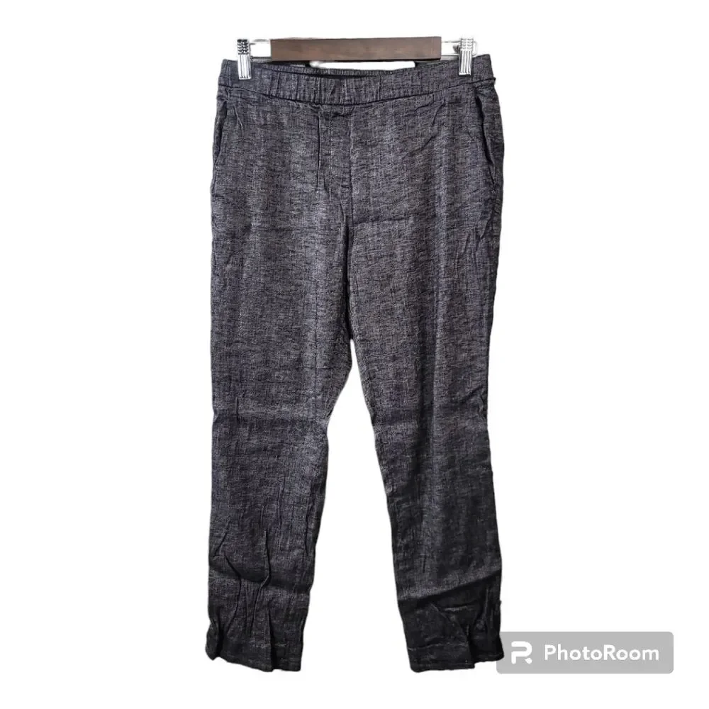 Theory Heather Grey Straightleg Ankle Pants with Pockets Womens Size 6
