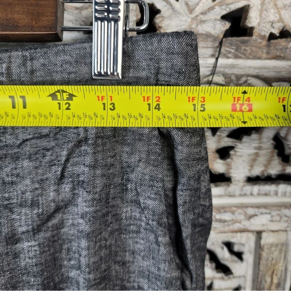 Theory Heather Grey Straightleg Ankle Pants with Pockets Womens Size 6