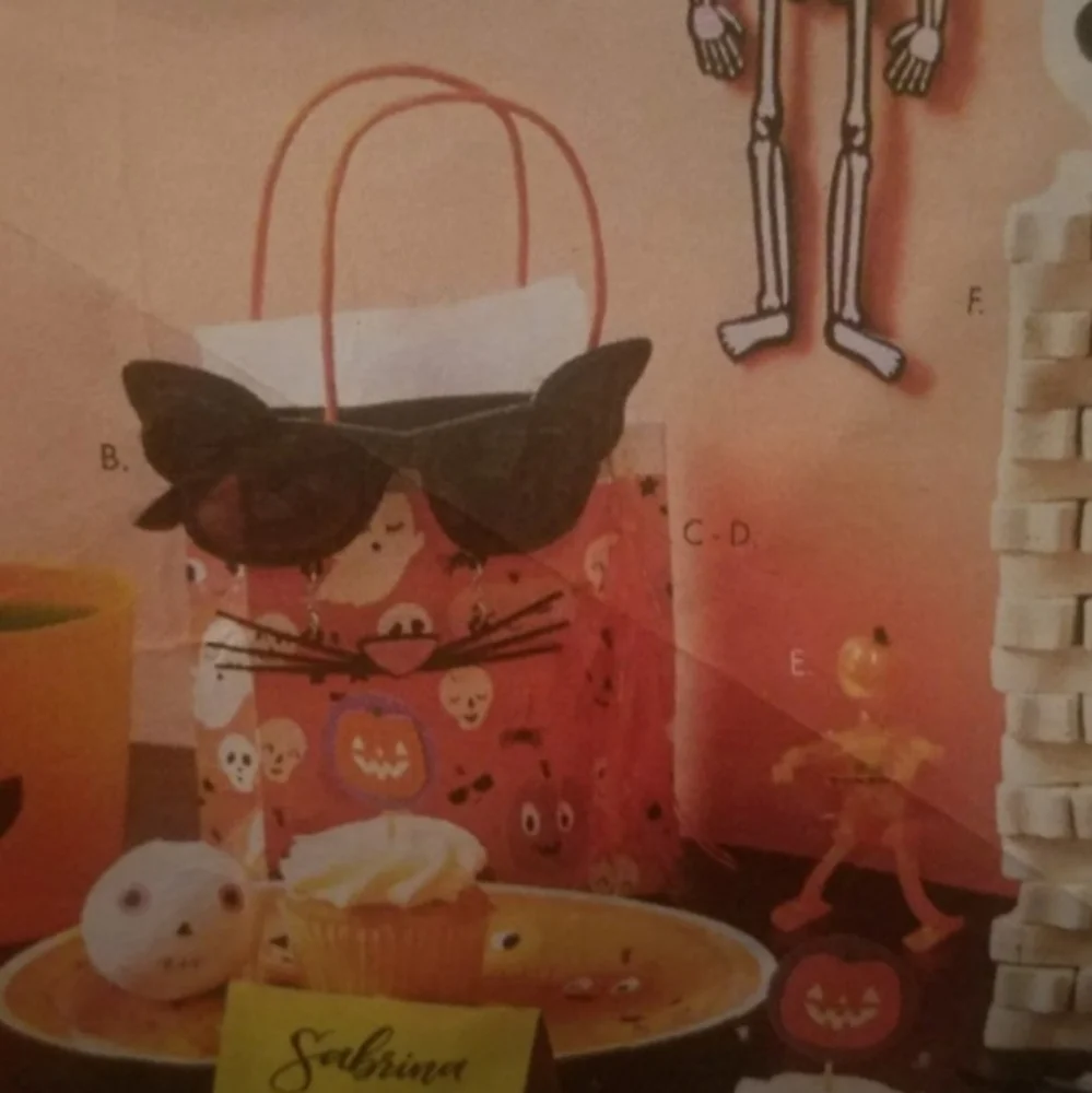 New Paper Source pumpkin Halloween treat bag
