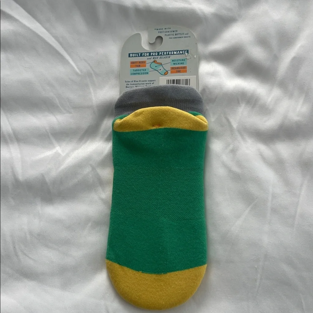 Womans Bold Green and Yellow Socks