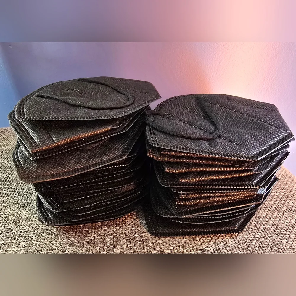 Men's Black Face Masks FLTR95 (34 Total)