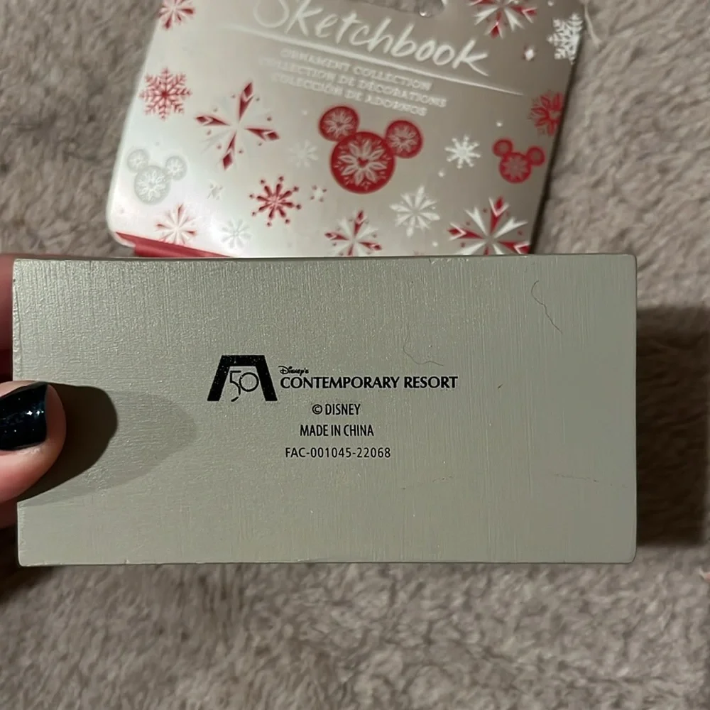 Disney sketchbook contemporary resort hotel ornament brand new