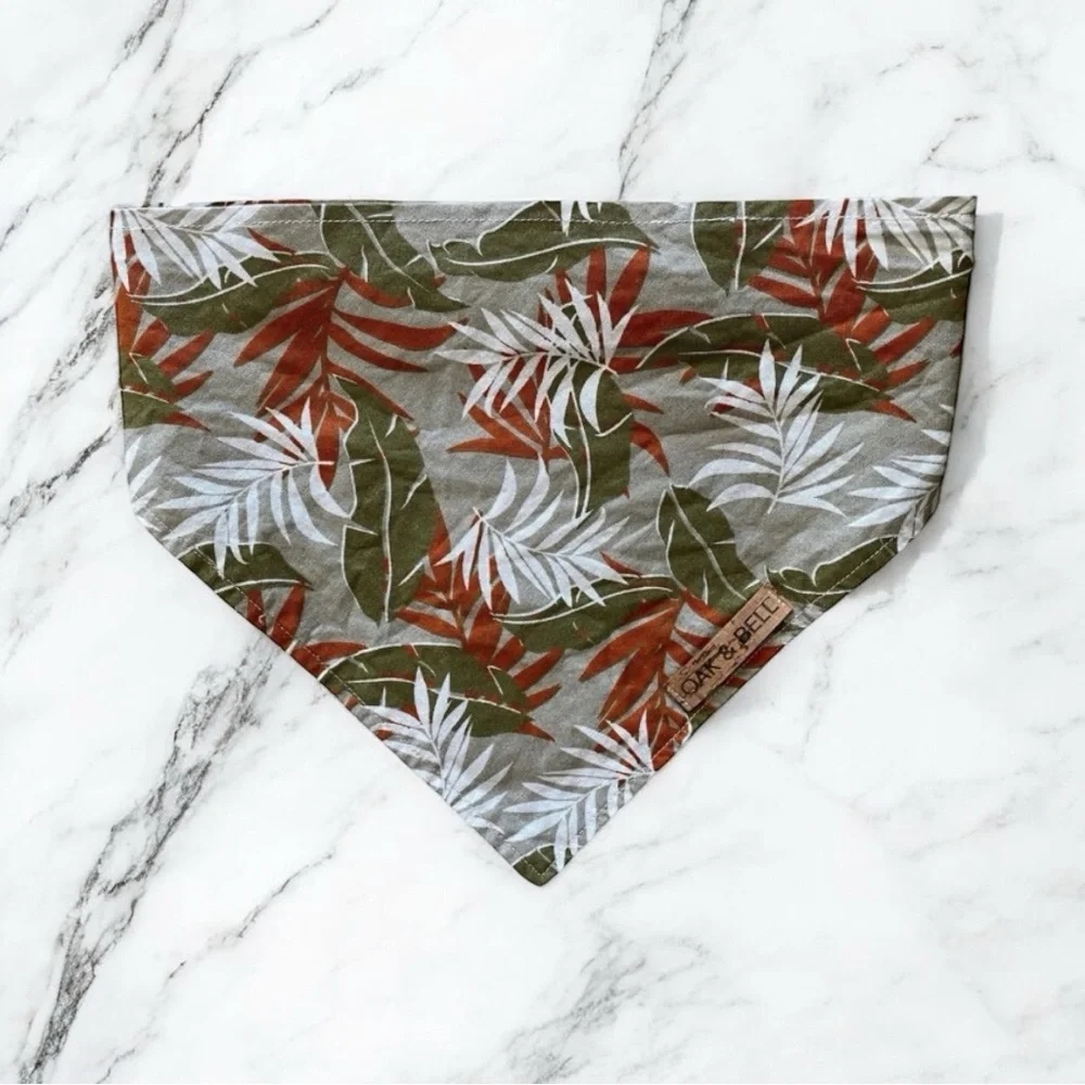 DOG Bandana - Tropical Floral - Size M Medium