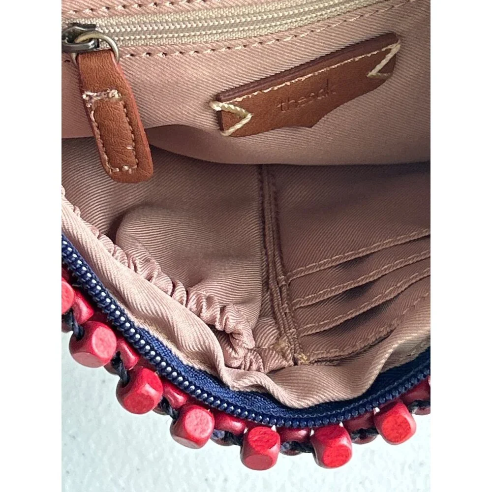 The Sak Hand Beaded Wristlet Clutch Bag Vegan Montana Collection