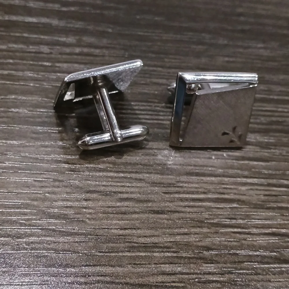 Swank Elegant Silver Men's Cufflinks