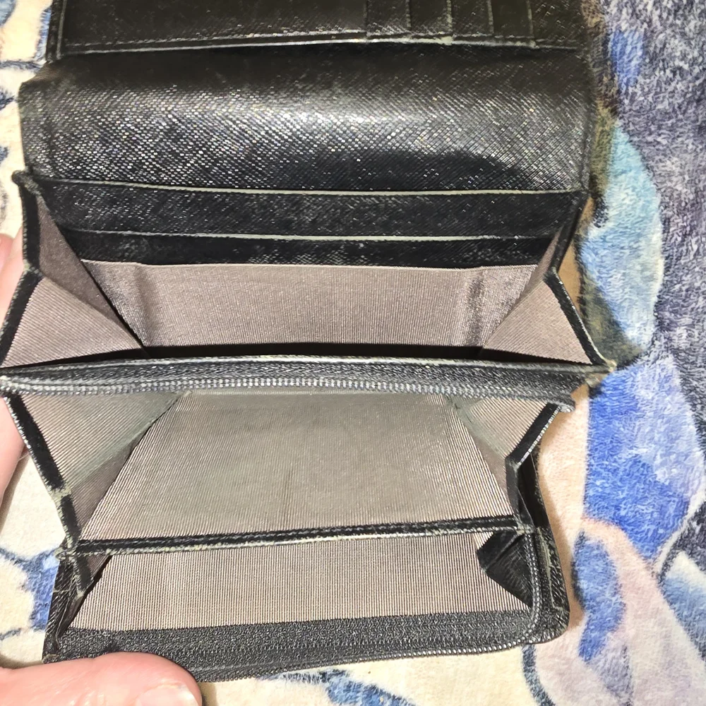 Burberry Black Textured Clutch