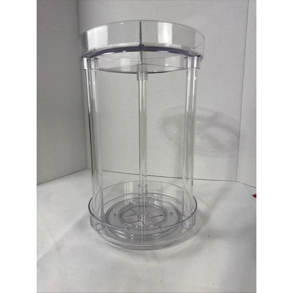 Clear Acrylic Two-tiered Rotating Multi-use‎ Organizer