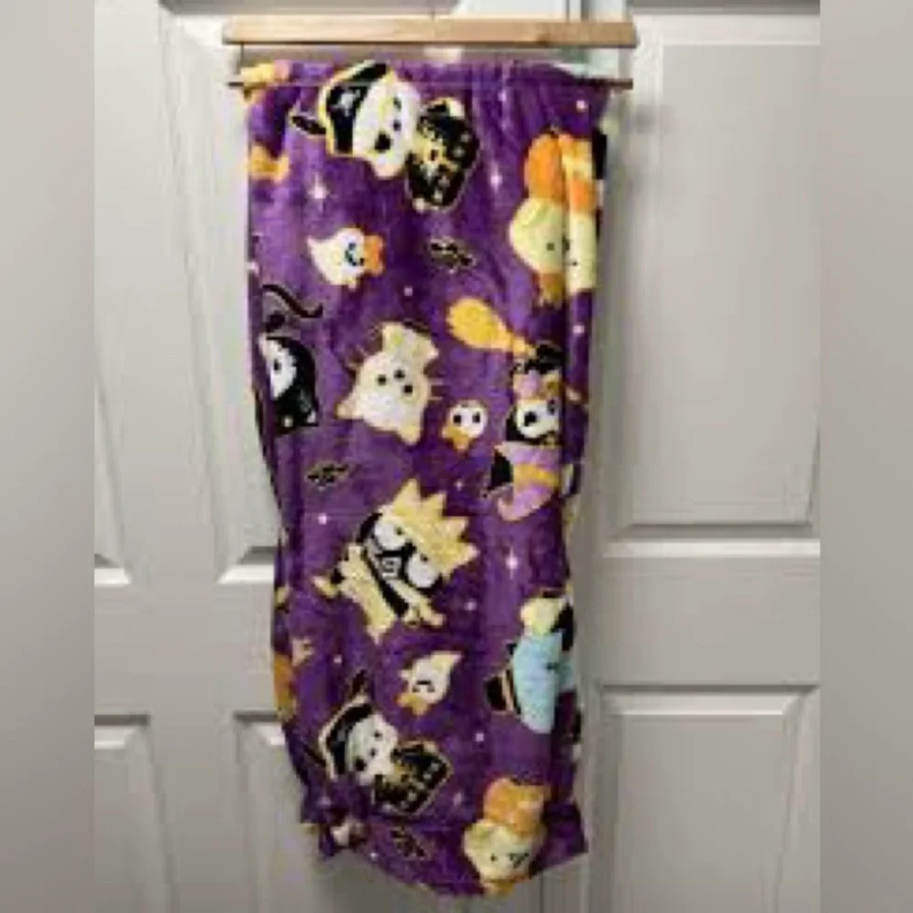 Purple Hello Kitty Halloween Theme Blanket 50