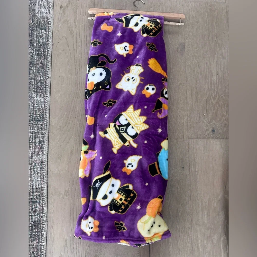 Purple Hello Kitty Halloween Theme Blanket 50