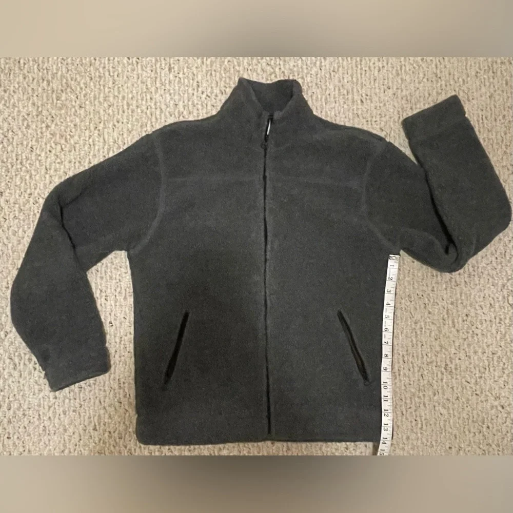 VTG Y2K GAP Men’s Charcoal Gray Deep Pile Fleece Jacket, Size S