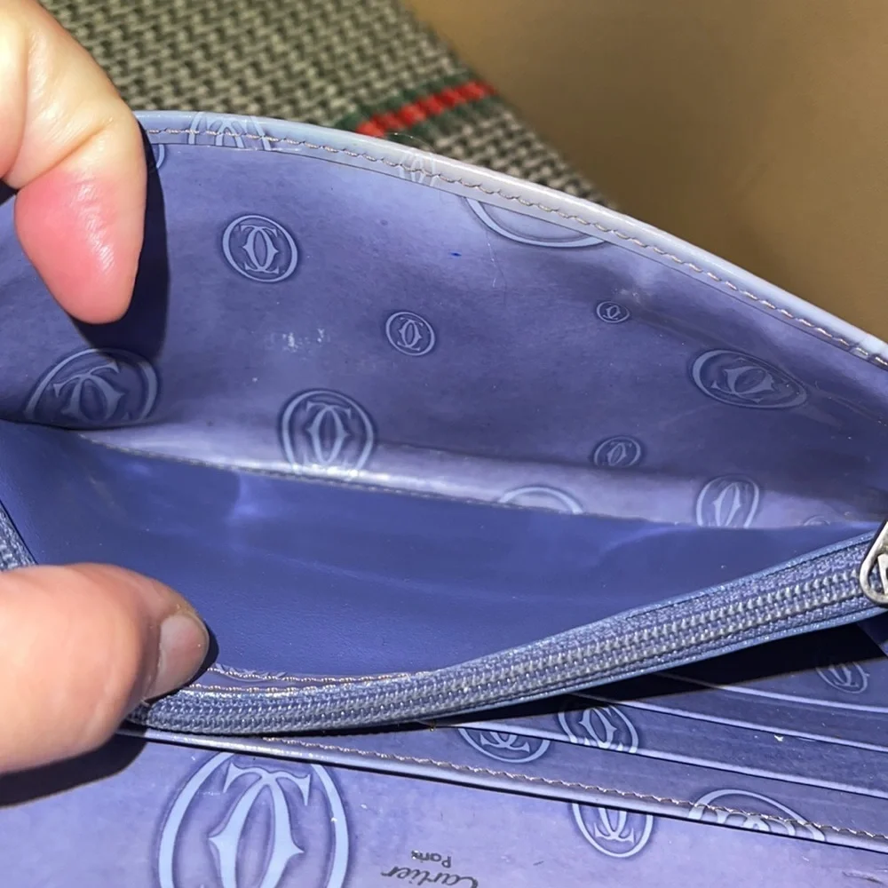 Authentic Cartier Happy Birthday Enamel Long Wallet