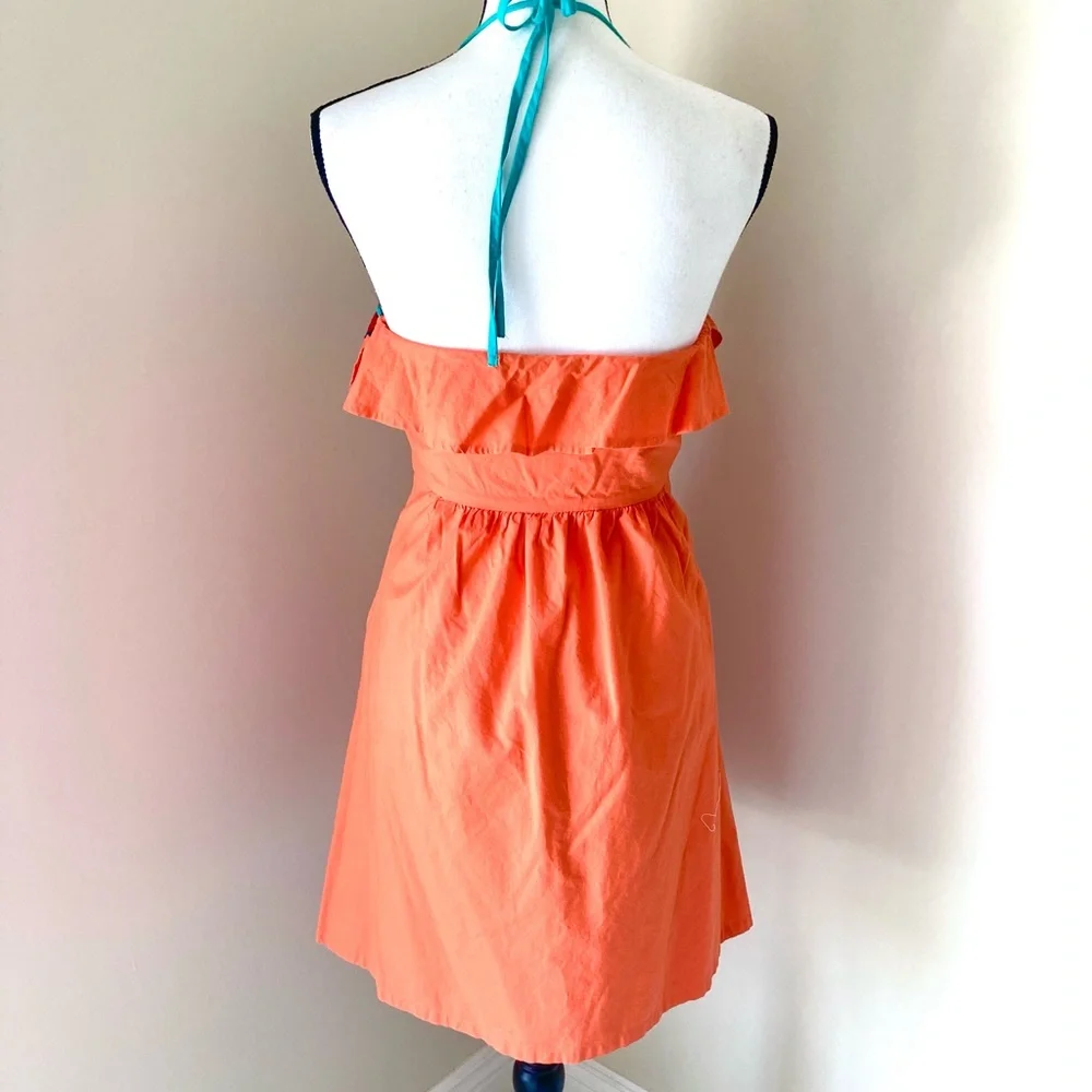 Judith March Orange Embroidered Dress Size M