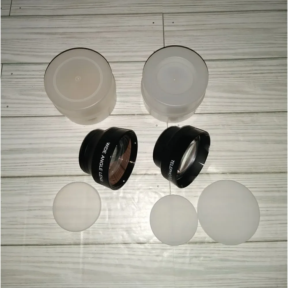 Camera Lenses Wide Angle Lens & Telephoto Lens Made In Japan Read*