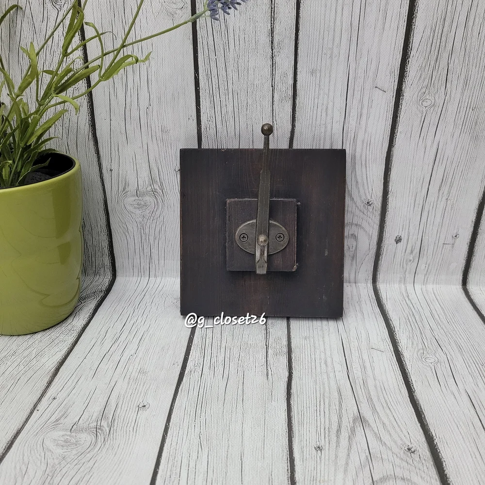 Rustic Black Metal Wall Hook